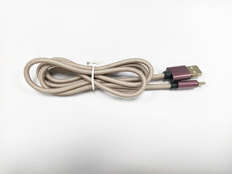 聯(lián)鑫德誠麻繩編織USB to Type-C數(shù)據(jù)線，5芯5A超級快充充電線